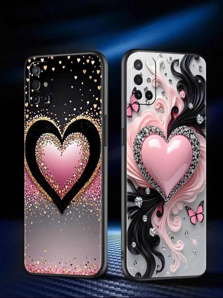 Phone Case For Oneplus 13R 13 12 10T 11 R10 Nord N100 N200 N10 9 9R CE 2 3 Z Pro Lite Soft TPU Cover Colored Love Heart Printed