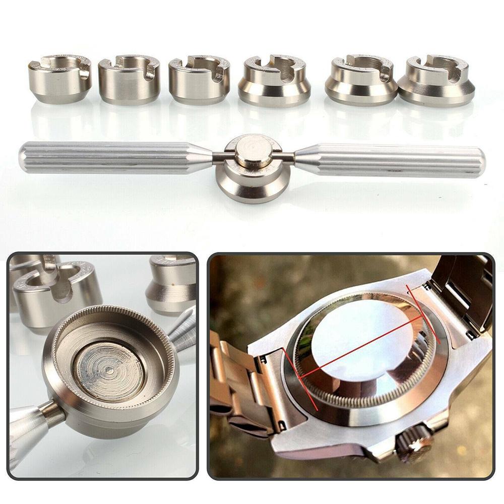 Back Case Opener Cover Remover Wrench For Rolex & Tudor Watch Repair Tool Kit