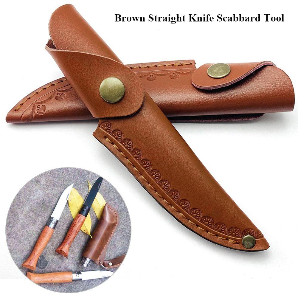 Чехол для охотничьих кожаных ножен, походный прямой нож, чехол для фонарика, чехол для ремня