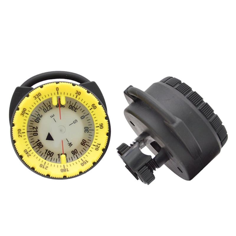 Регулируемый трубный зажим Водонепроницаемые компасы Водный спорт Плавание Светящиеся компасы Подводное плавание Компас для дайвинга Открытый