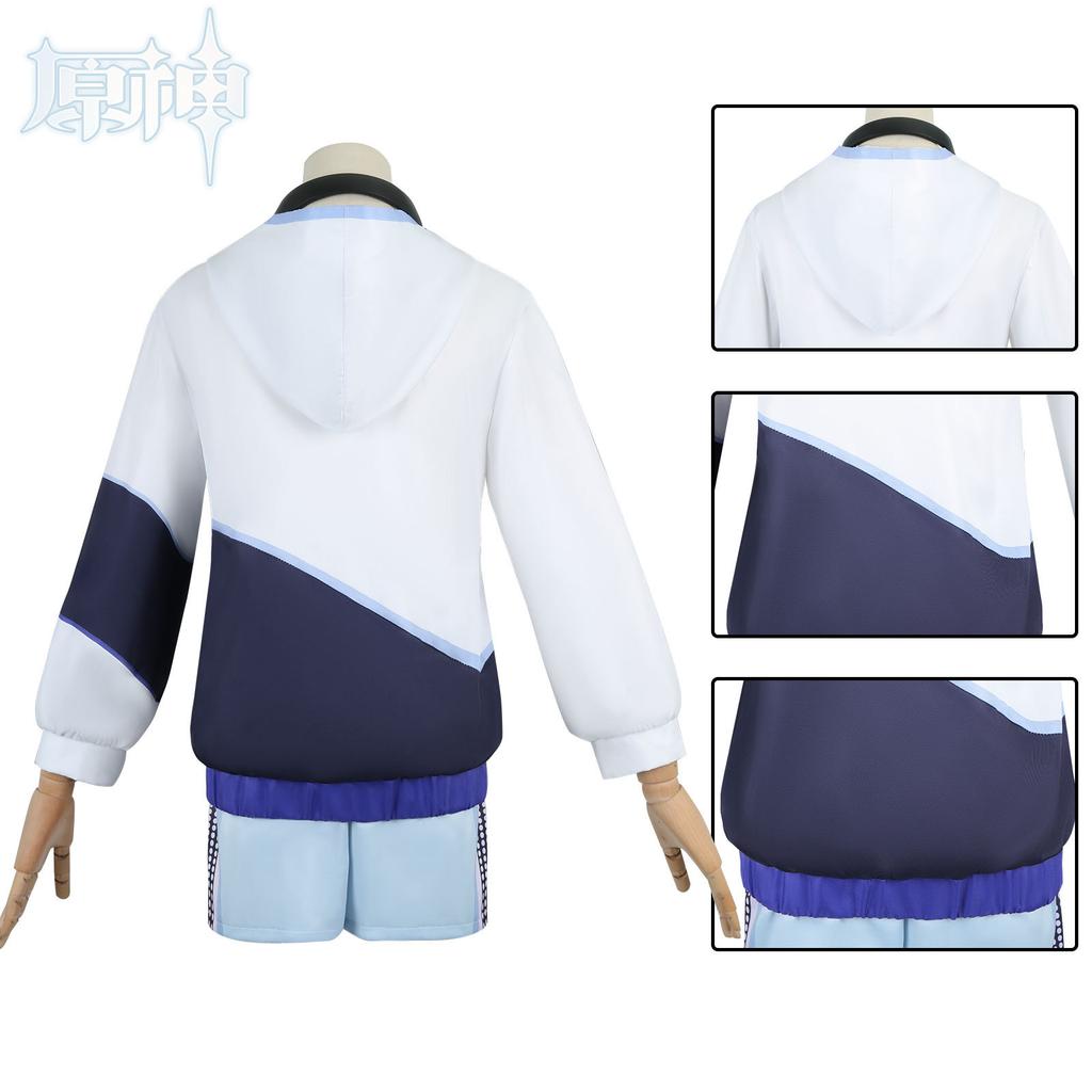 Yuanshen linkage cos service linkage drill, Qiqi cosplay derivative men's and women's clothing cos game animation clothing