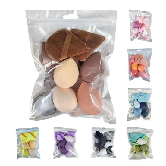 14 шт./компл. набор спонжей для макияжа с пудрой без латекса, растушевка жидкой пудры, нанесение крема, косметический спонж, блендер, женские инструменты для макияжа