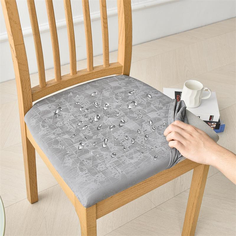 1/2/4/6 шт. Водонепроницаемый чехол на сиденье стула из полиуретана, чехол на стул для кухни, столовой, эластичный, тянущийся, чехол-подушка на сиденье стула для отеля