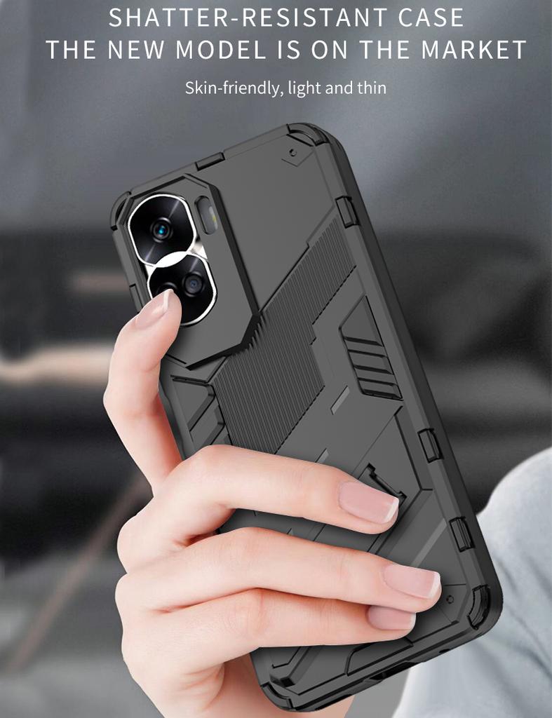 Противоударный чехол в стиле панк-броня для Huawei Mate 60 20 30 40 P50, жесткая задняя крышка со скрытой подставкой и полной защитой для Huawei Honor 90 X50 Nova11 Magic3