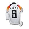 Белая детская майка Tonny Kroos для чемпионата Германии по футболу 2024 года (джерси-шорты-носки-браслет) Набор из 4 шт.