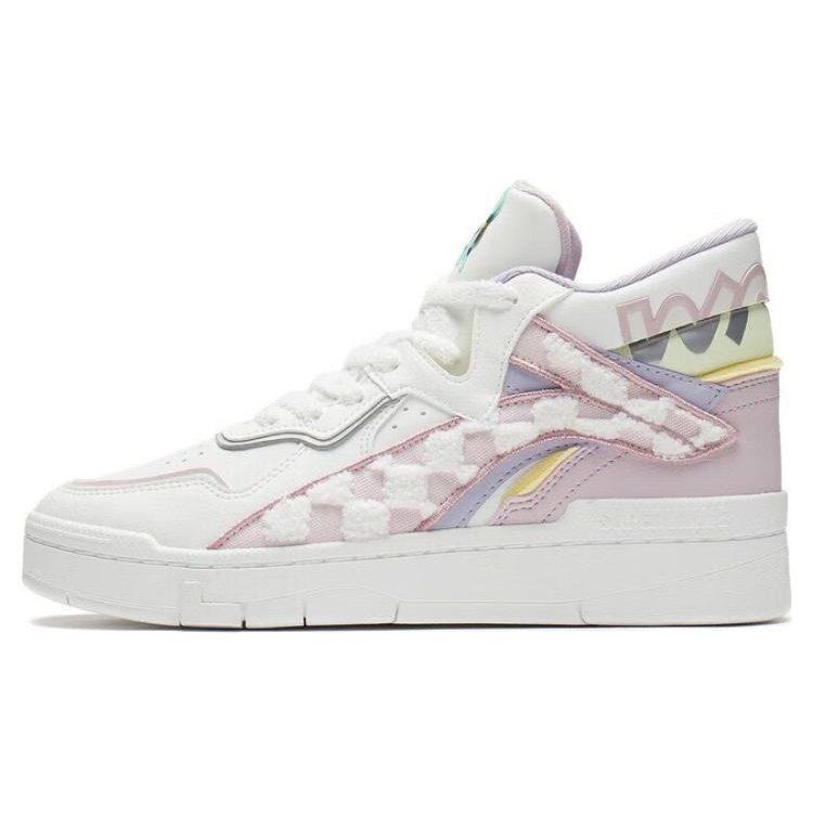 Li Ning x Disney Wave Midprm Кожаные Модные Нескользящие, Износостойкие, Легкие Высокие Кеды для Скейтборда AGCS152-2