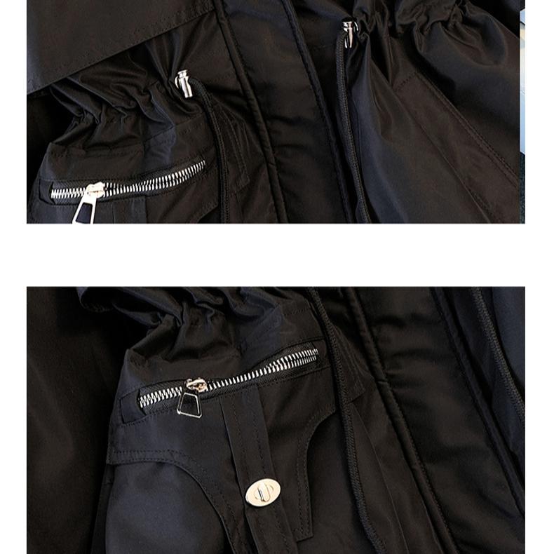 Women's Winter 2024 New Down Padded Jacket Fashion Plus Fleece Thick Fur Integrated Coat