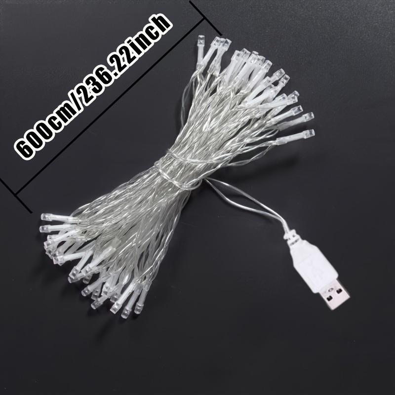Светодиодная гирлянда на USB-питании, Многоцелевое использование для декора помещений и улицы, Энергоэффективная, Гибкая гирлянда-занавес, Идеально для Рождества, Хэллоуина, Свадьбы