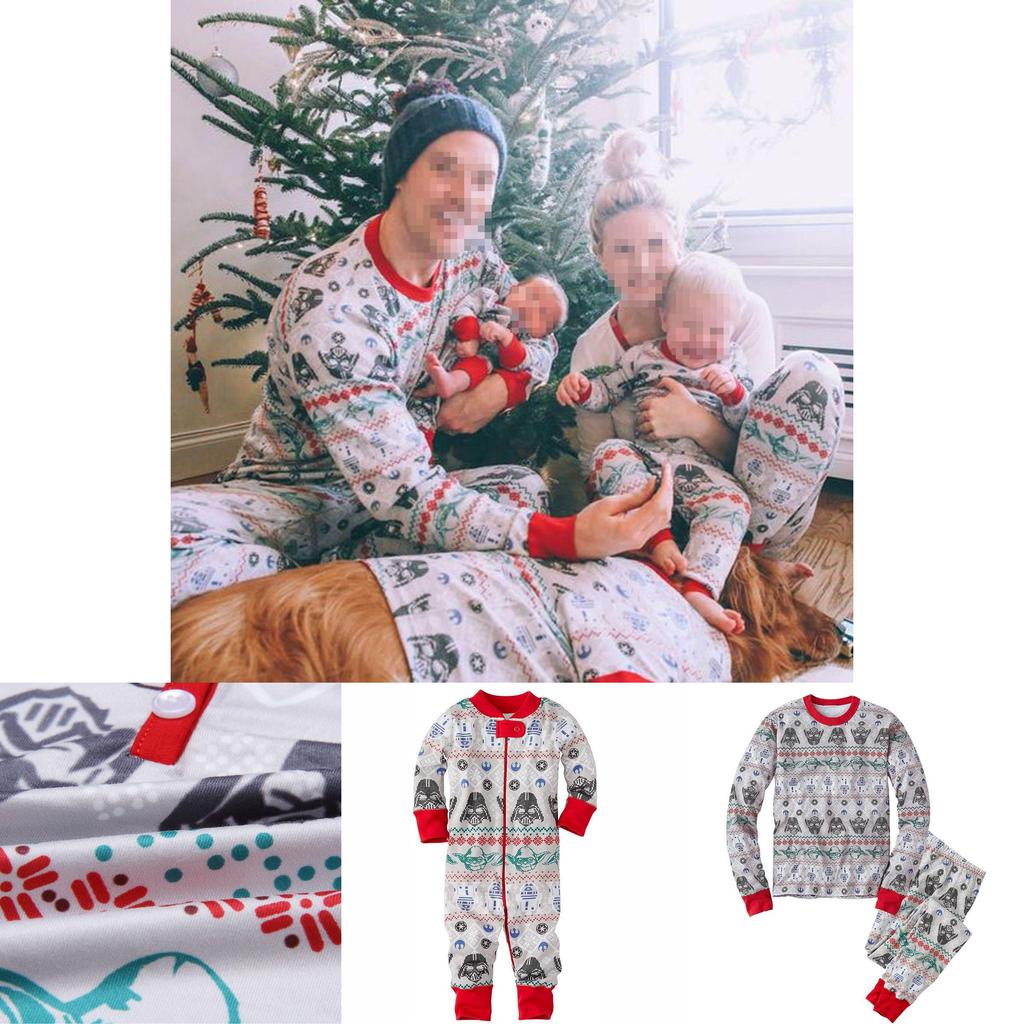 Детская пижама «Звездные войны» из удобной хлопковой смеси для семейного отдыха и сна