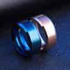 8 мм из нержавеющей стали, простое черное, серебряное, золотое цветное глянцевое кольцо для пар для женщин и мужчин, ювелирные изделия для свадебной вечеринки