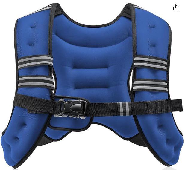 Регулируемый светоотражающий жилет-утяжелитель для фитнеса