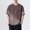 Heavy Washed Short Sleeve T-shirt Men's Summer New Large Size Gradient T-shirt T-shirt