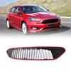 Front Upper Center Grille Honeycomb Mesh Bumper Hood Grille Guard Compatible For Focus 2015-2017 ZETEC S/TITANIUM X/TDCI/STYLE