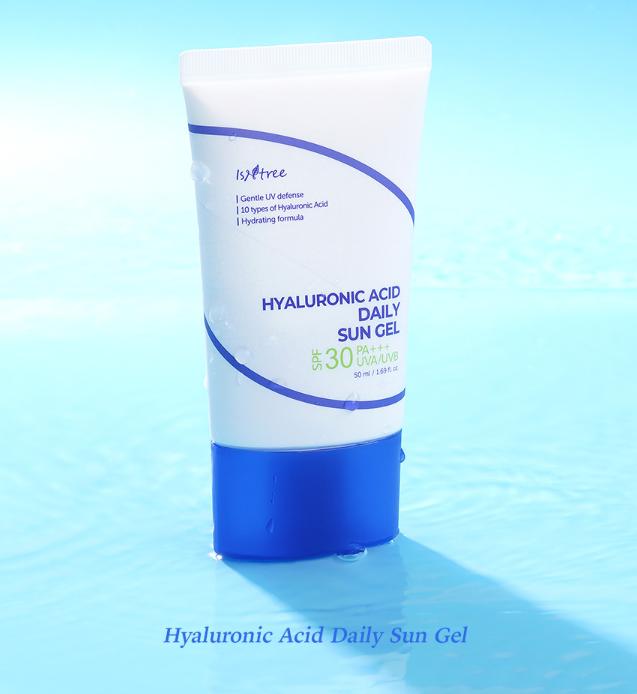ISNTREE Hyaluronic Acid Daily Sun Gel 50ml | Lightweight Moisturizing Sunscreen SPF50+