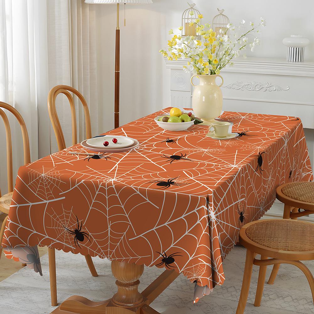 Скатерть 1шт водонепроницаемая и жиростойкая обеденная столовая обитая полиэфирной тканью