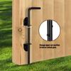 12 Inch Fence Door Latch Bolt Door Latch For Doors Windows Heavy Duty Gate Latch Black Wooden Fence Slide Door Lock Hardware