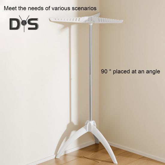 Складная вешалка для одежды с 3 штангами для подвешивания Высокая устойчивость Прочная несущая способность Простая установка Складная вешалка для брюк и пальто