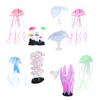 9pcs Luminous Aquarium Coral Decorations Glowing Effect Artificial Coral Plant Ornaments