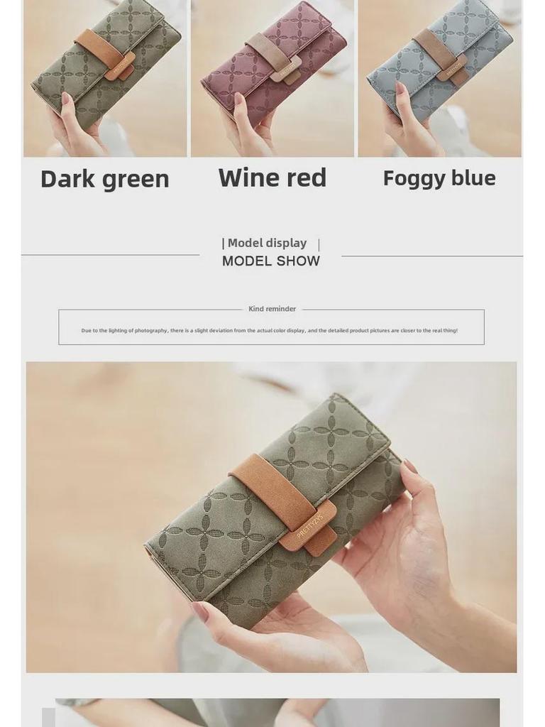 Preeti Women's Large Capacity Japanese & Korean Style Wallet - Fits Mobile Phone