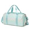Mint Green Aurora Travel Bag Large Capacity Leisure Travel One Shoulder Crossbody Bag Sports Fitness Luggage Bag