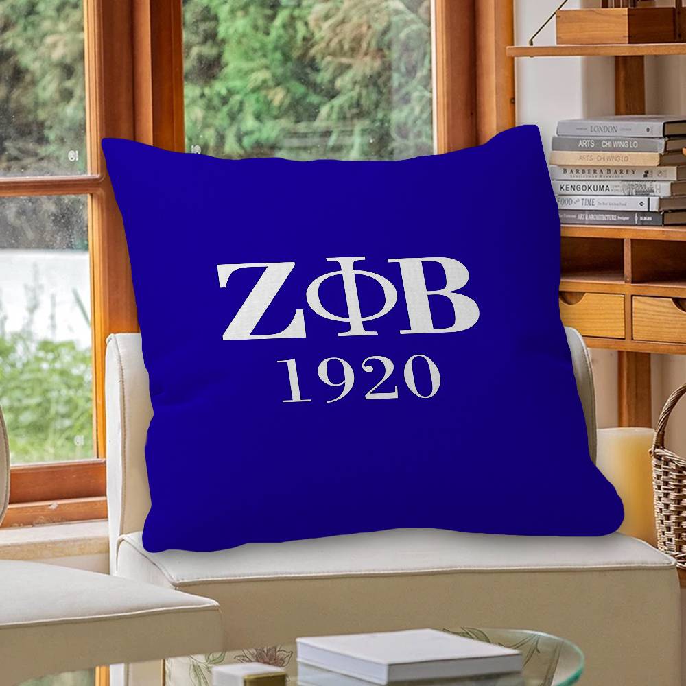 Zeta Phi Beta Pillow Gift Home Office Decoration Pillow Bedroom Sofa Car Cushion Coverpillow Case