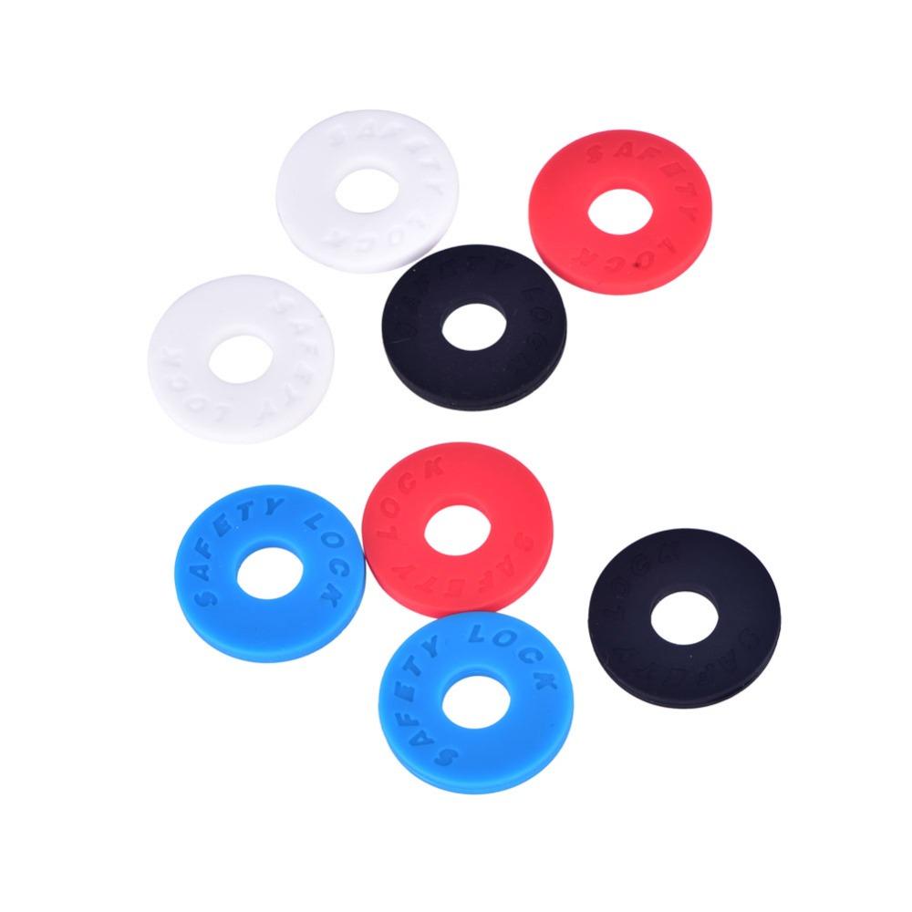 16PCS Silicone Guitar Strap Locks Black/White/Red/Blue Guitar Accessories Guitar Protector Guitar