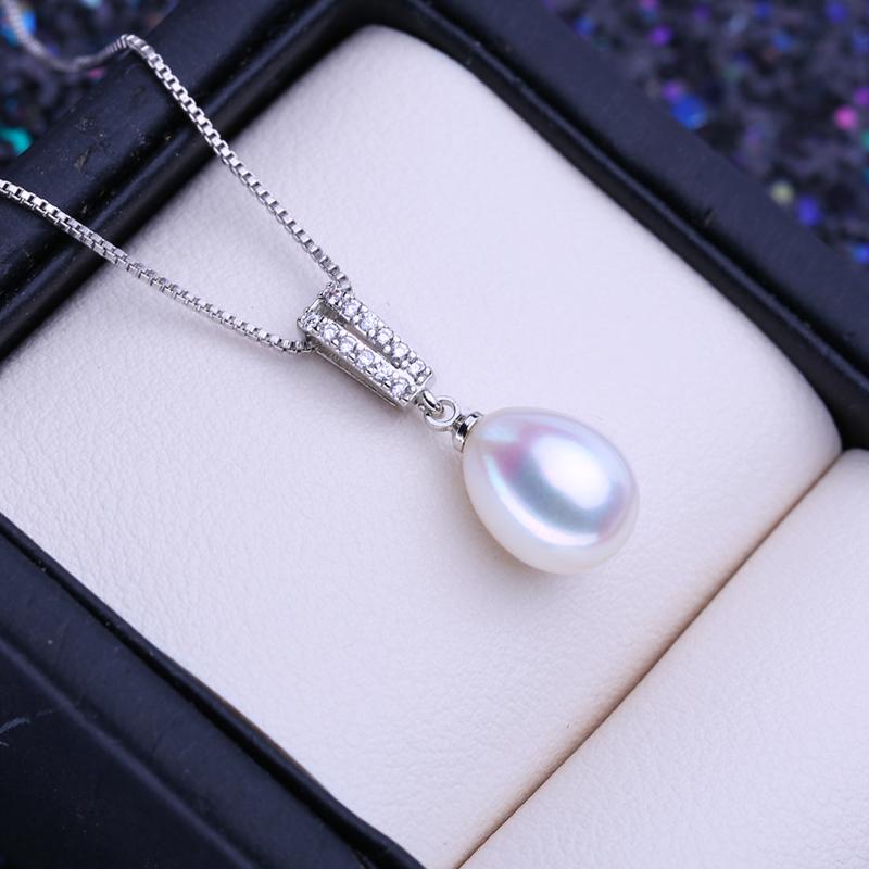 Женское ожерелье LSOOYH с натуральным пресноводным жемчугом и кубическим цирконием