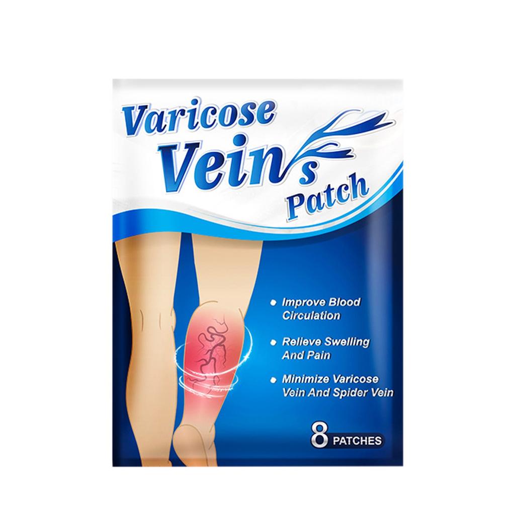 Пластырь от варикозного расширения вен, васкулит, флебит, сосудистый отек, лучшее средство, мазь, пластырь для ухода за кожей 8 шт.