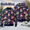 European & American 3D Christmas Avatar Round Neck Long Sleeve Hoodie for Men