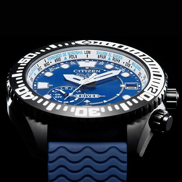 Citizen CC5006-06L ( Часы PROMASTER MARINE Series Eco-Drive GPS радиоуправляемые Diver200m Blue)