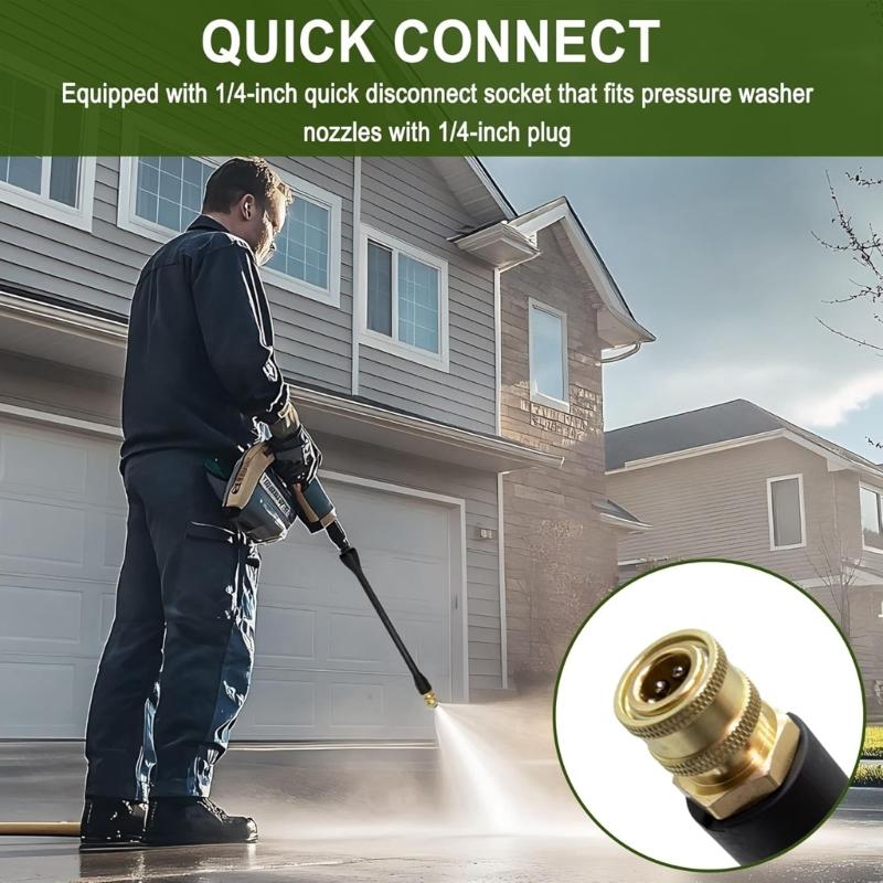 High Performances Pressure Washer Extension Wand Weather Proof Design 1/4Inch Quick Connector Nozzle For Outdoor Use