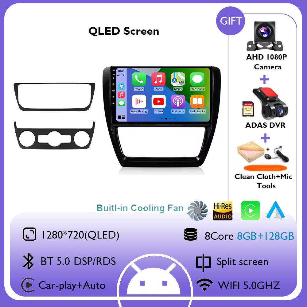 10-дюймовый автомобильный радиоприемник для Volkswagen VW Jetta 6 MK6 2011 - 2018 беспроводной Carplay Android Auto мультимедийный плеер автомобильная стереосистема навигация