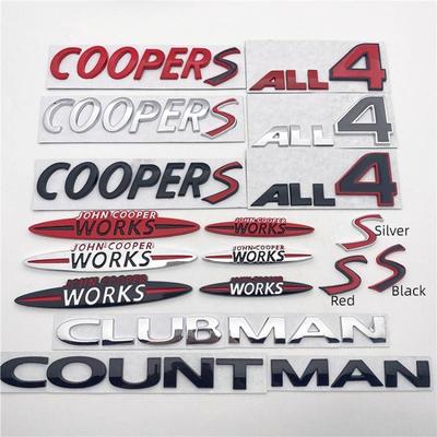 Черная/серебристая наклейка CLUBMAN на заднюю часть автомобиля MINI COOPERS COUNTRYMAN CLUBMAN Наклейка на багажник MINI Аксессуары