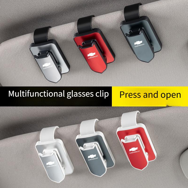 AABHO1 Chevrolet car glasses frame multifunctional sun visor storage clip sunglasses frame interior accessories