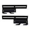 2Pcs Wood Bed Rail Hook Plates, Hvy Duty Carbon Steel