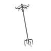 Garden Shepherd Hook Bird Feeder Pole Stand Metal Outdoor Decoration with Double Hangers