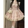 French Sweet Spice Girl Waist Princess Dress Small Summer Beautiful Princess Feifei Sleeve Cake Fluffy Short Dress