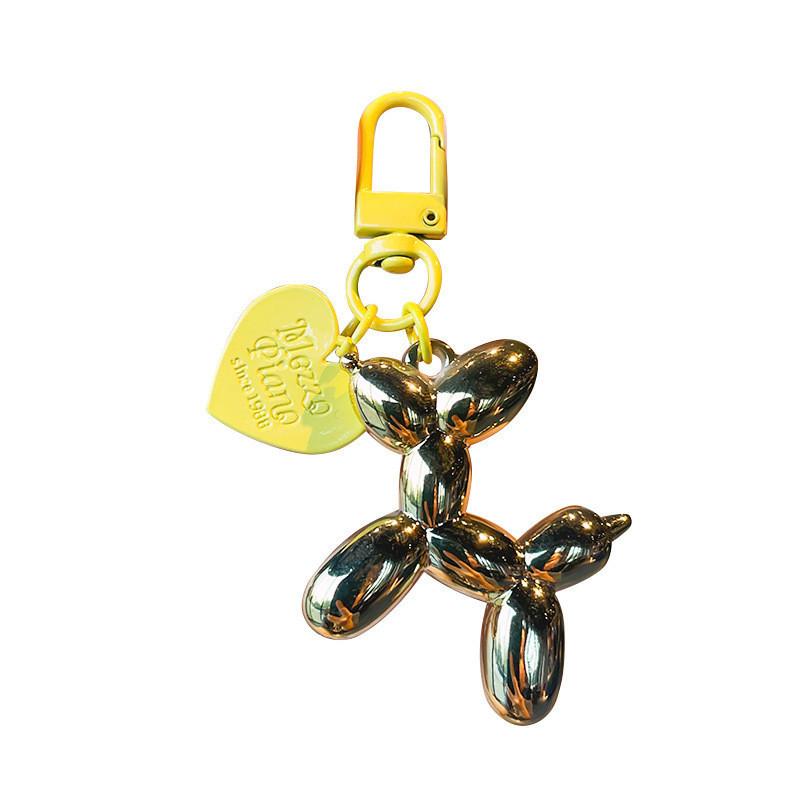 Mini Heart Balloon Dog Keychain Colorful Acrylic Charm Perfect Parties For