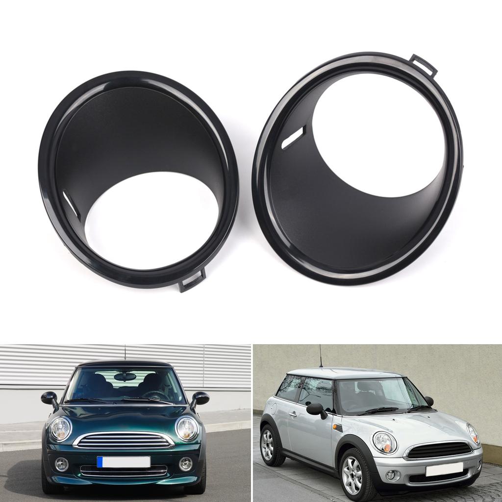 Для R55 R56 R57 51112753661 51112753662 Кольца для отделки противотуманных фар Защита фар Водонепроницаемая крышка