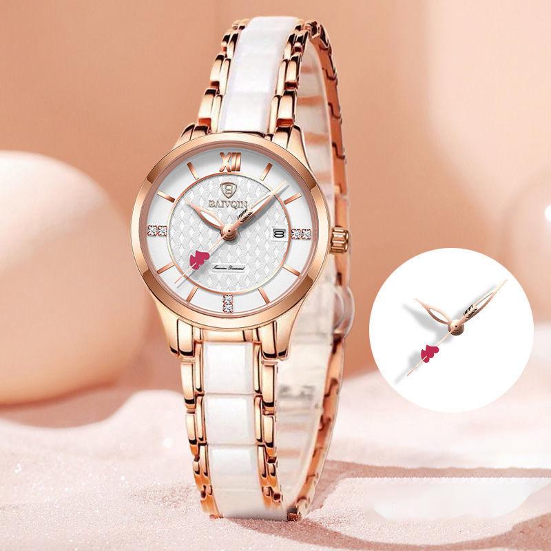 Швейцарские роскошные водонепроницаемые керамические женские часы - идеальный подарок на Танабату