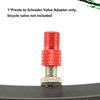 Высококачественный адаптер-переходник из алюминиевого сплава Presta на Schrader для велосипедных камер