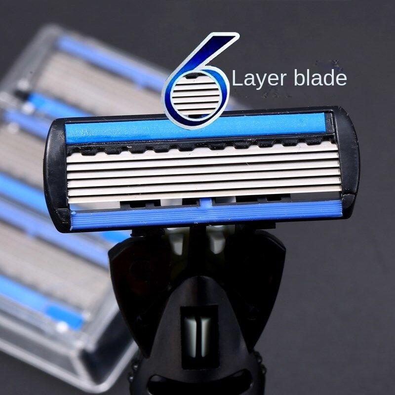 6 Edge Safety Razor for Mens Shaving&Womens Hair Removal Easy Sharp Shaving Blades Manual Shaver