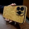 Роскошный кожаный чехол для телефона с ярким леопардовым принтом для iPhone 16 15 14 Plus 13 12 11 Pro Max Мягкий бампер Матовый противоударный чехол