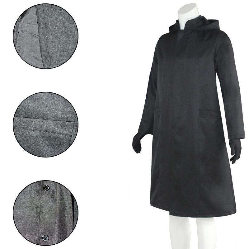 Костюм Босса Игры в кальмара, Костюм Фронтмена, Черная куртка, Пальто, Наряд для Хэллоуина