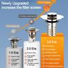 1Pc Floor Drain Filter Mesh Stainless Steel Anti-clog Pop Up Drain Filter Washbasin Bounce Core Sink Strainer Sealing Cover