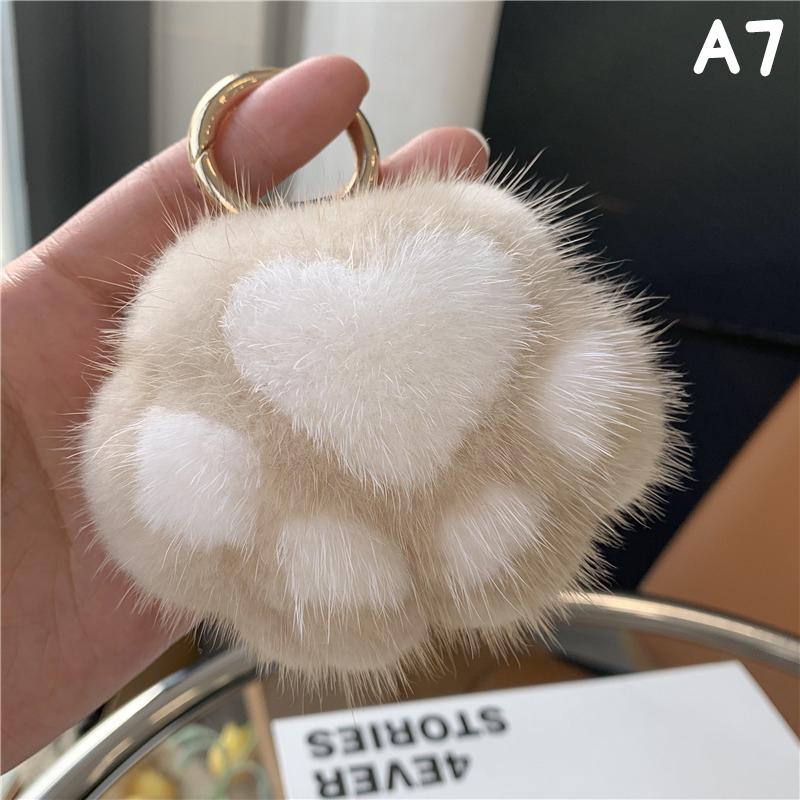 Женский брелок из искусственного меха с кошачьим когтем, очаровательный плюшевый брелок в виде медвежьей лапы, автомобильный брелок, сумка, подвеска, подарок на вечеринку, ювелирные изделия