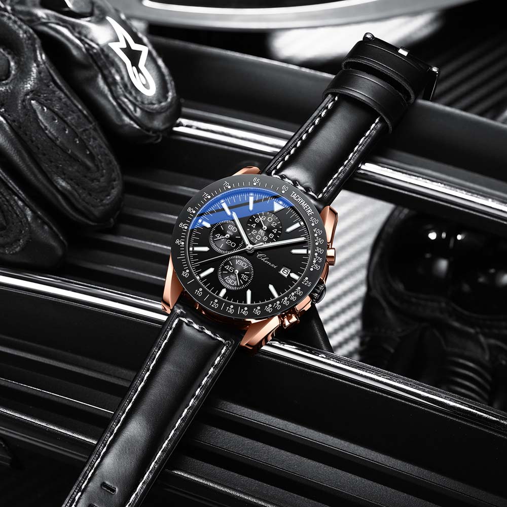 CHENXI Men's Watch Fashion Multifunctional Outdoor Sports Chronograph Trendy Stainless Steel Band Business Style Watch reloj