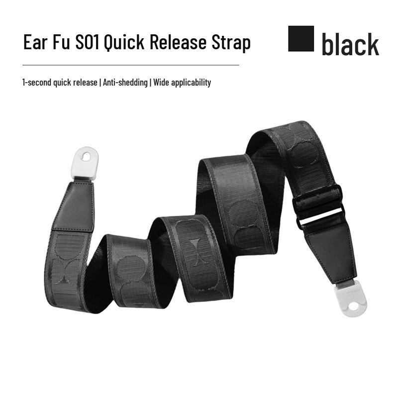 Ear Blessing S01 No-Punch Guitar Strap - Electric, Acoustic, Crossbody Shoulder Strap for Men