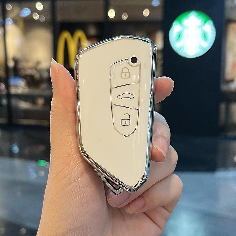 Модный чехол для автомобильного ключа из ТПУ для VW Volkseagen Golf 8 ID.3 ID.4 MK8 Cupra Skoda Octavia A8 SEAT Leon MK4 2020 2021 Formentor Tarraco