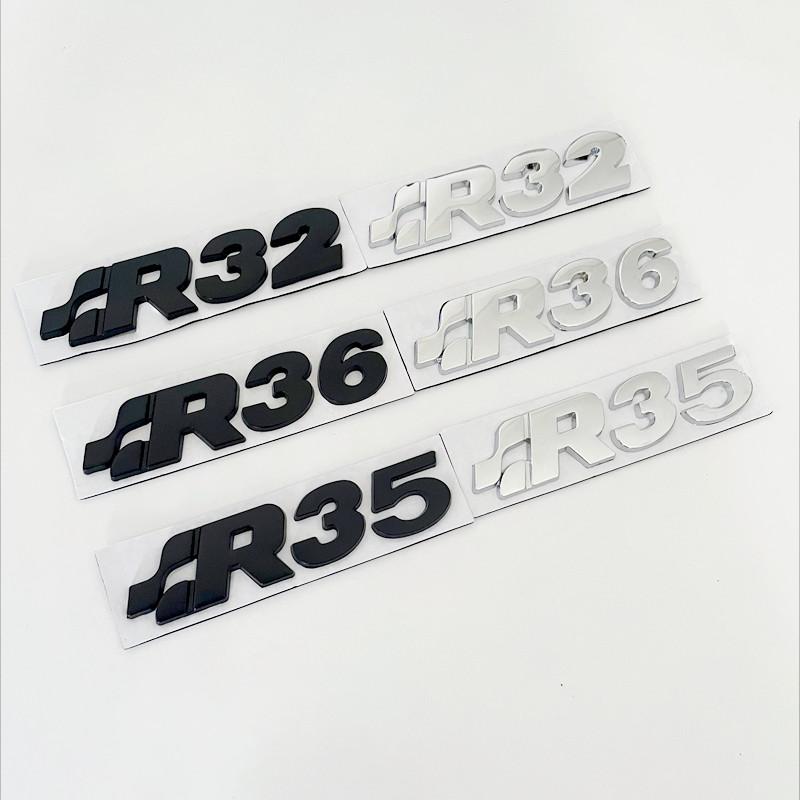 ASGBH1 3D Металлическая наклейка-эмблема на багажник R32 R35 R36 Для VW SR32 SR35 SR36 Volkswagen Golf MK4 Passat Tiguan